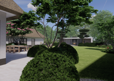 Villa tuin ontwerp